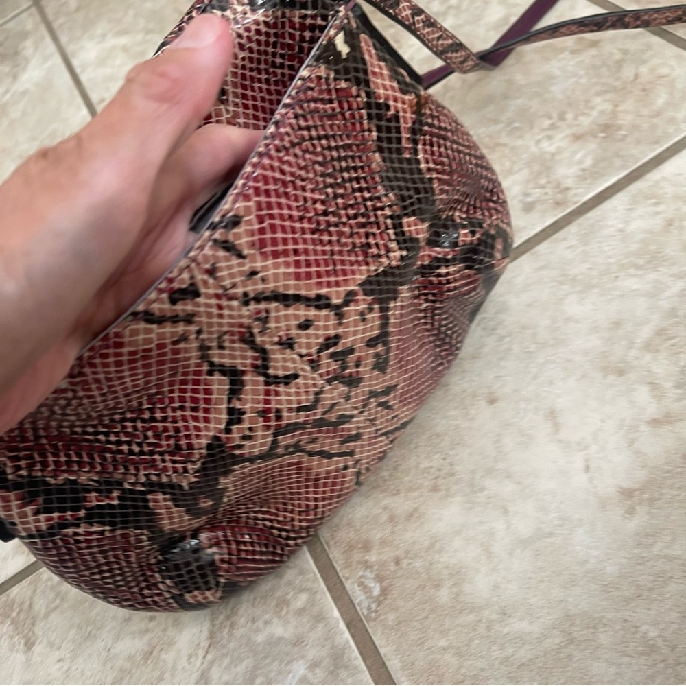 Coach Soho Puple Python Snakeskin Leather Mini Cr… - image 8